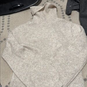 YES LOLA Cream Knit Sweater Dress